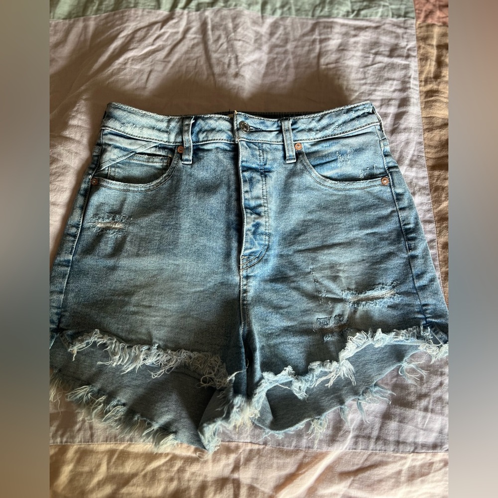 Free People denim shorts